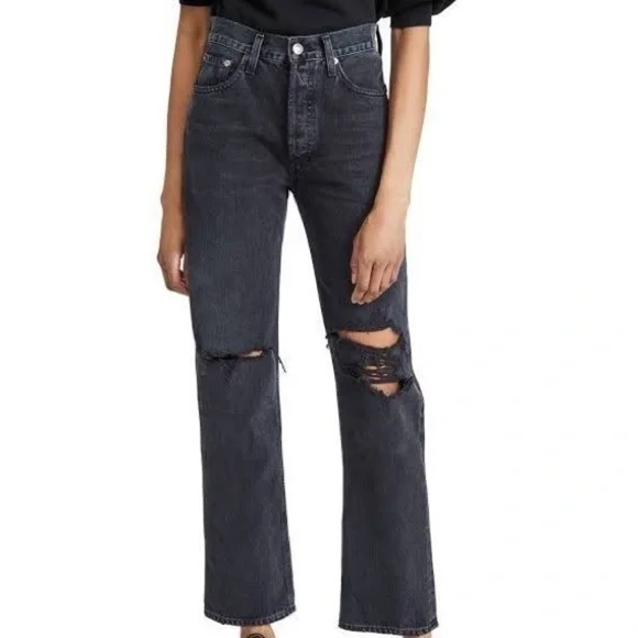 AGOLDE Lana Mid Rise Vintage Straight Jeans - Picture 2 of 9